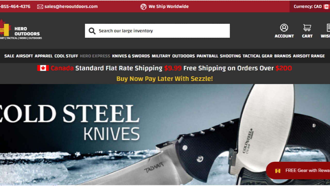 Hero Outdoors | Online Army Surplus Store In Canada