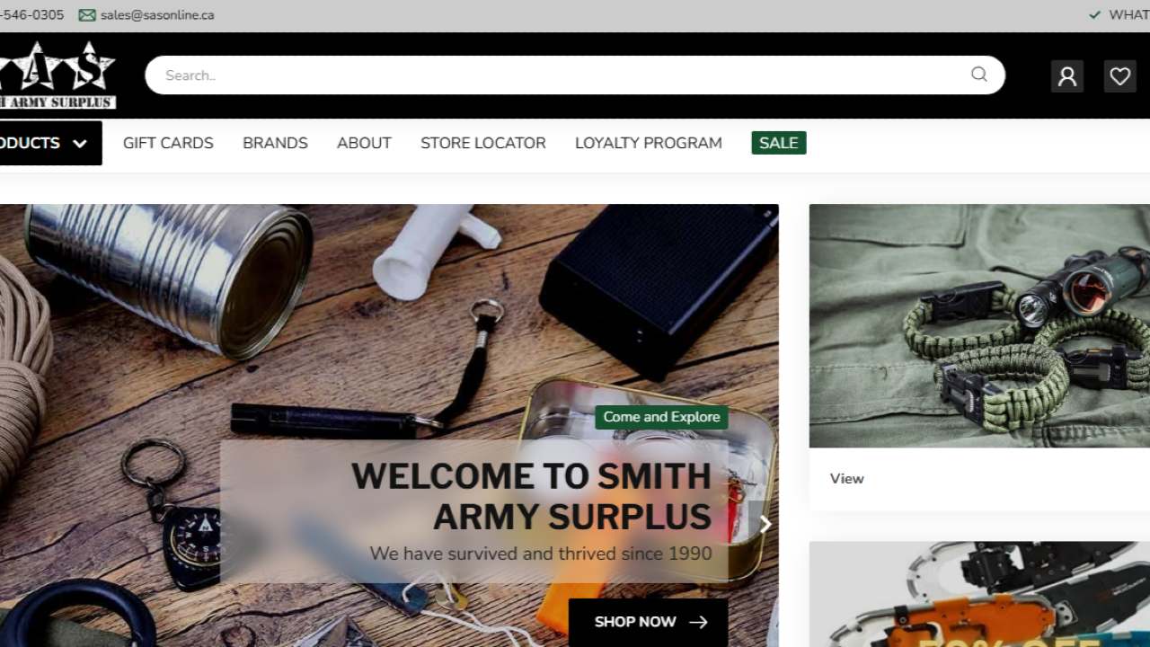 SAS new , used military tactical clothing ,gear. New camping packs,supplies,knives