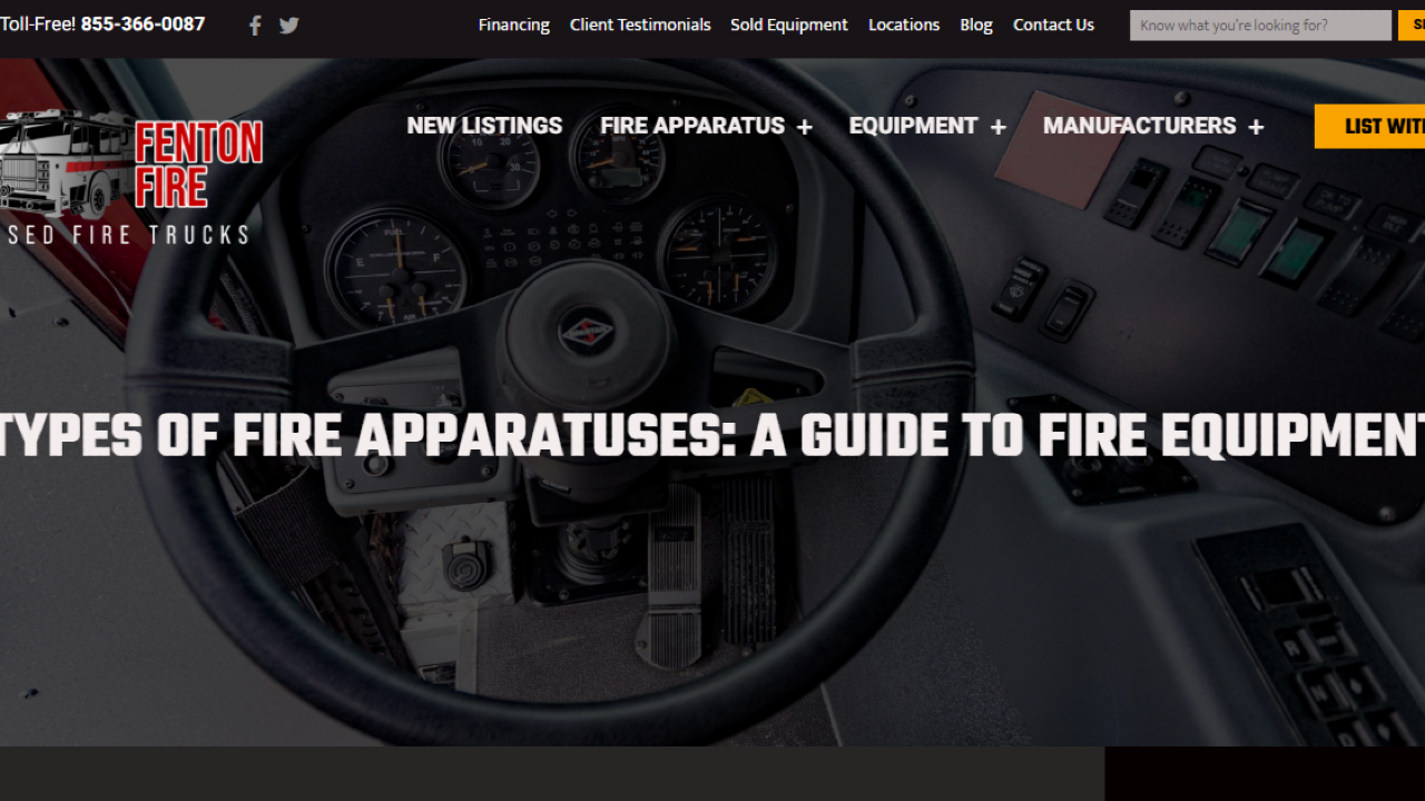 The Complete Guide To Fire Apparatus Types | Fenton Fire