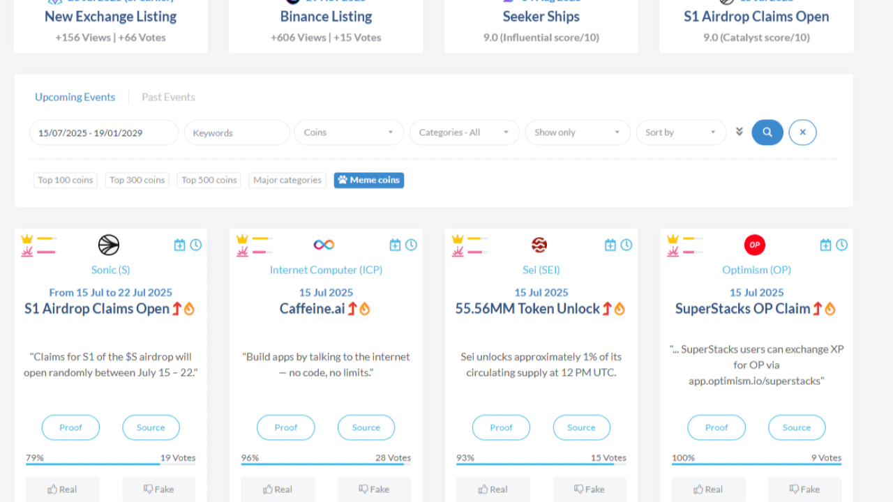 CoinMarketCal
