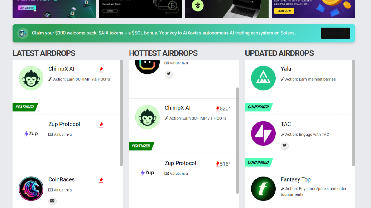 Airdrops.io
