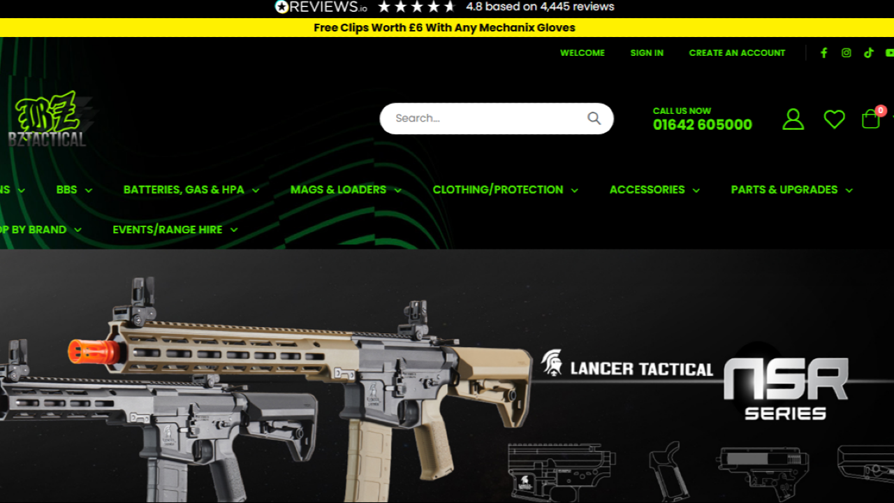 BZ Tactical The UK's Best Reviewed Airsoft Guns & Gear Store