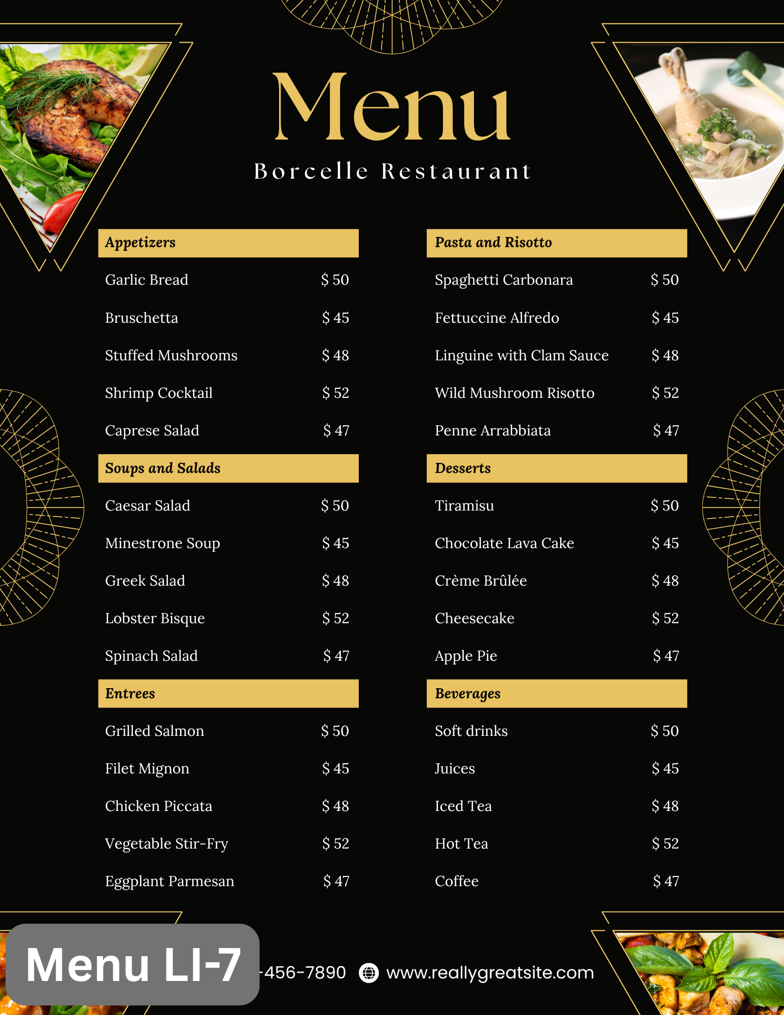 SERVICIO DE IMPRESIÓN Y DISEÑO DE MENÚS $199