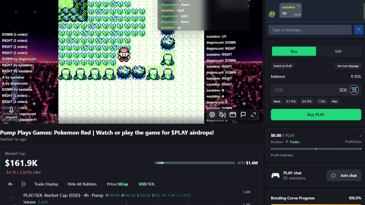 🎮 Pump Plays Game: How a Faceless Pokémon Stream Turned Into a $43K Machine
