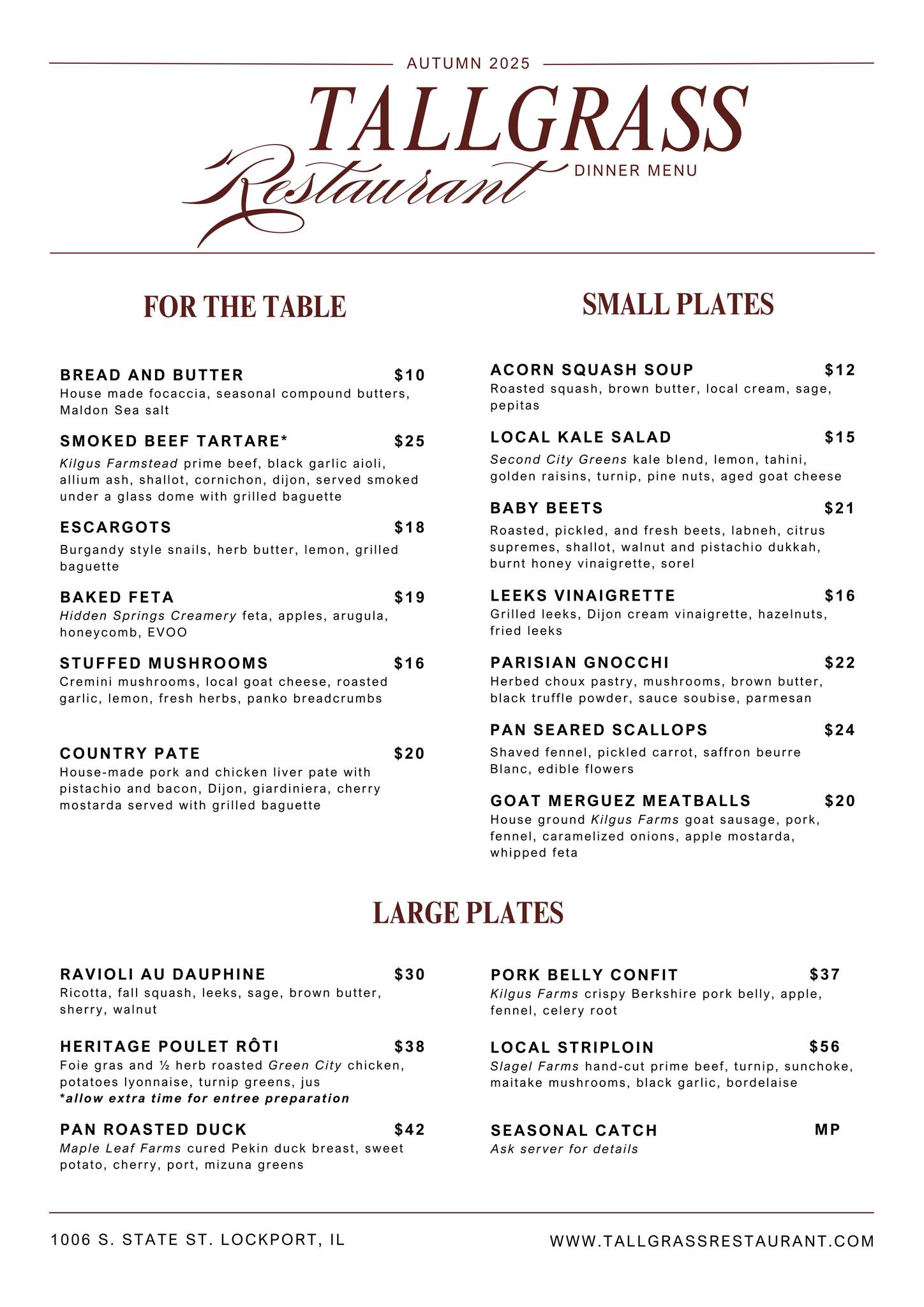 TALLGRASS RESTAURANT