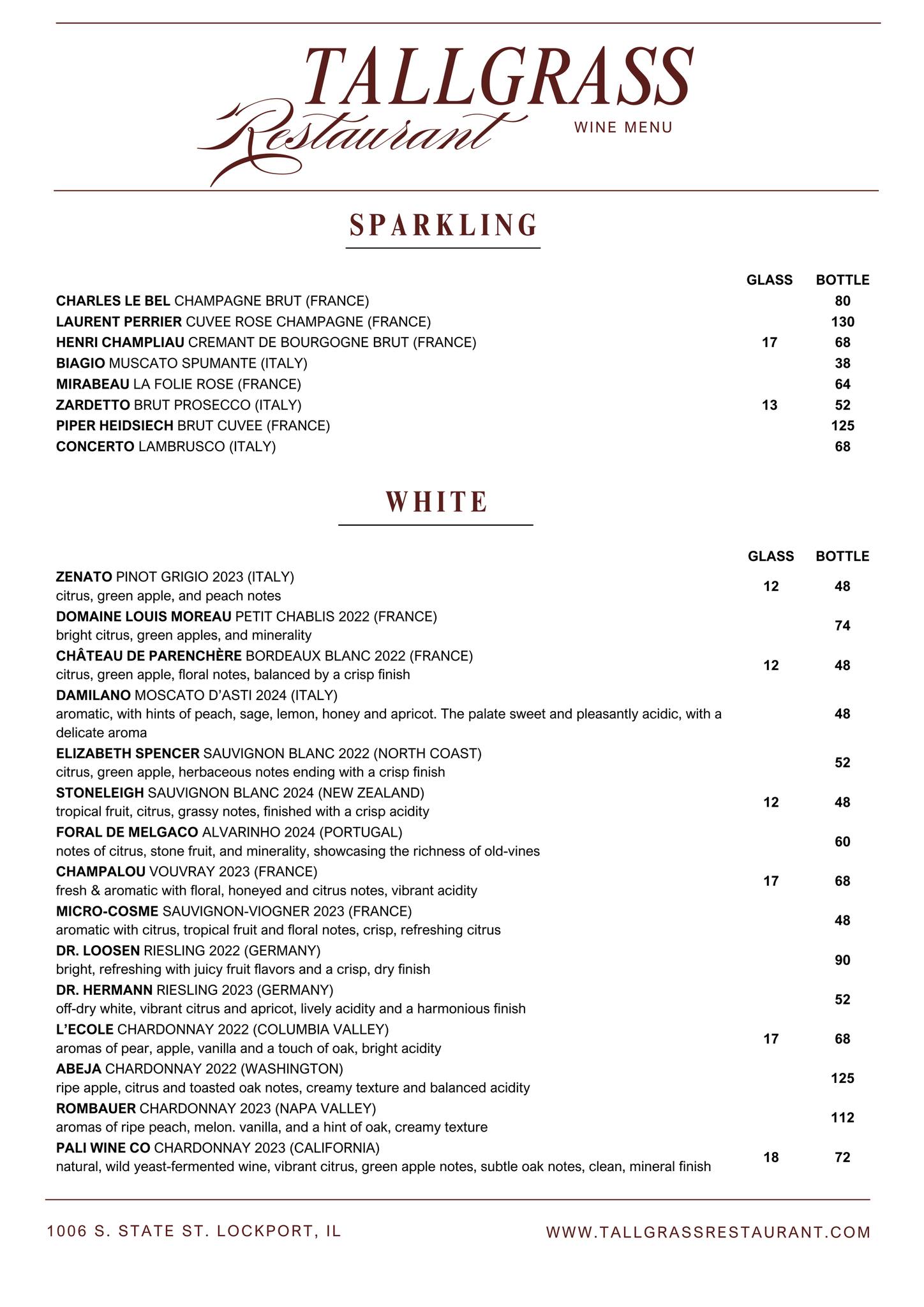 TALLGRASS RESTAURANT