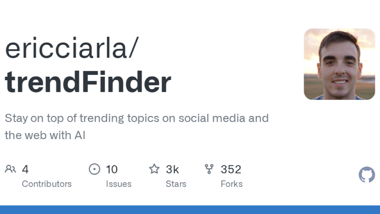 Trend Finder GitHub Guide – Track Emerging Social Media & Web Trends in Real Time