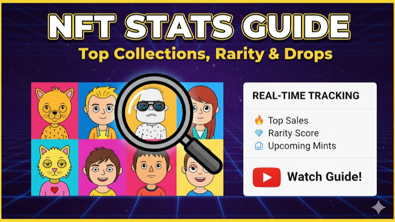 NFT Stats Guide – Track Top Collections, Sales, Rarity & Upcoming Drops in Real Time