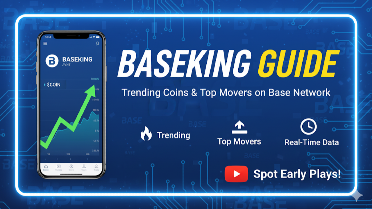 BaseKing Guide – Track Trending Coins and Top Movers on the Base Network