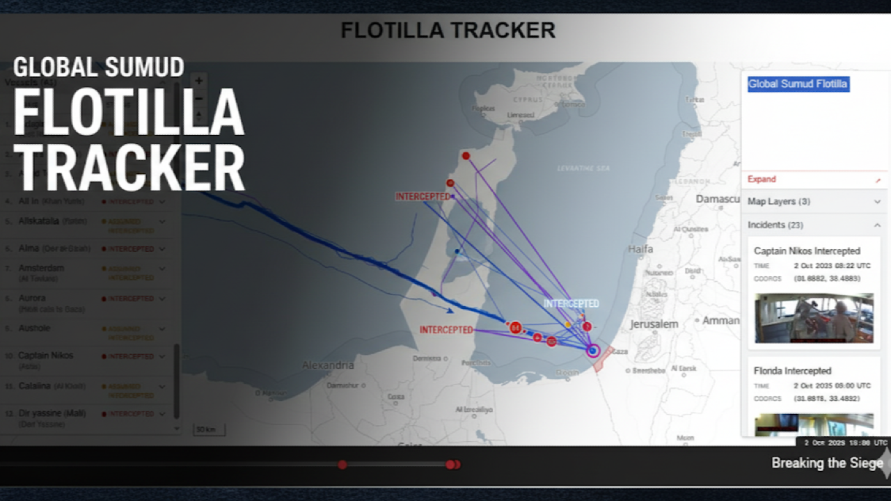 🛶 Flotilla Tracker Guide — Monitoring the Global Sumud Flotilla Mission