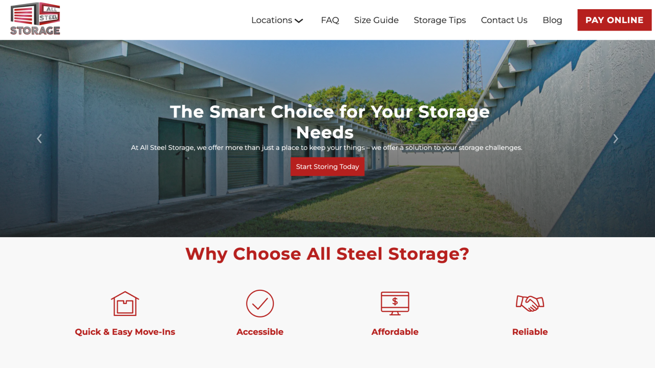 | Storage in Tampa, FL | All Steel Storage Corp
