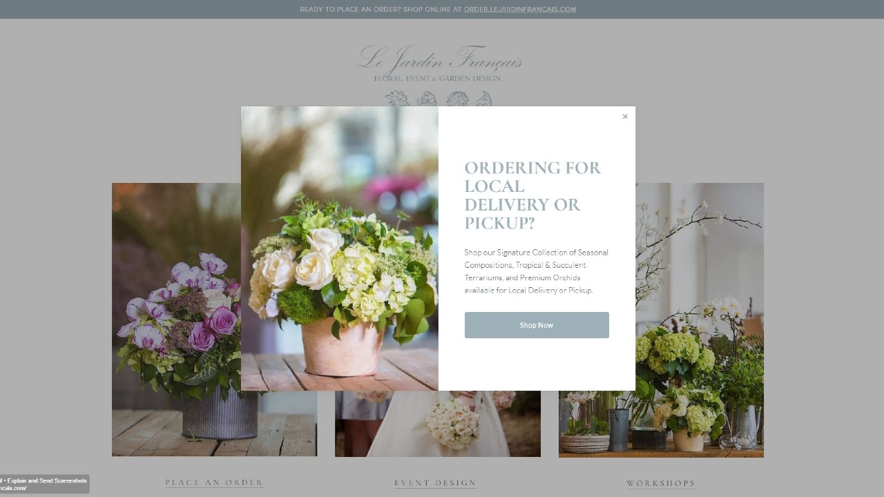 Le Jardin Français Floral + Event Design