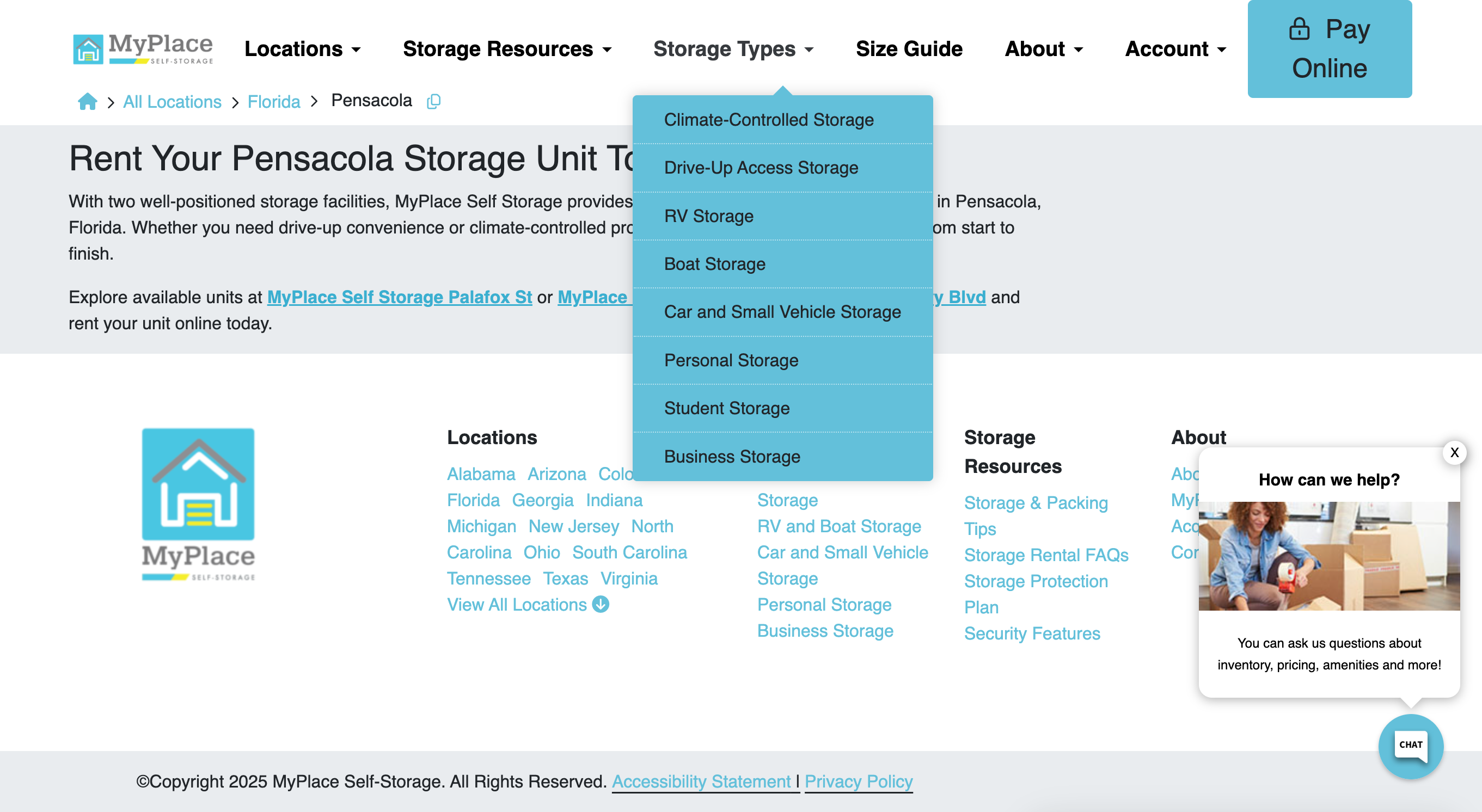 MyPlace Self Storage | Pensacola, FL