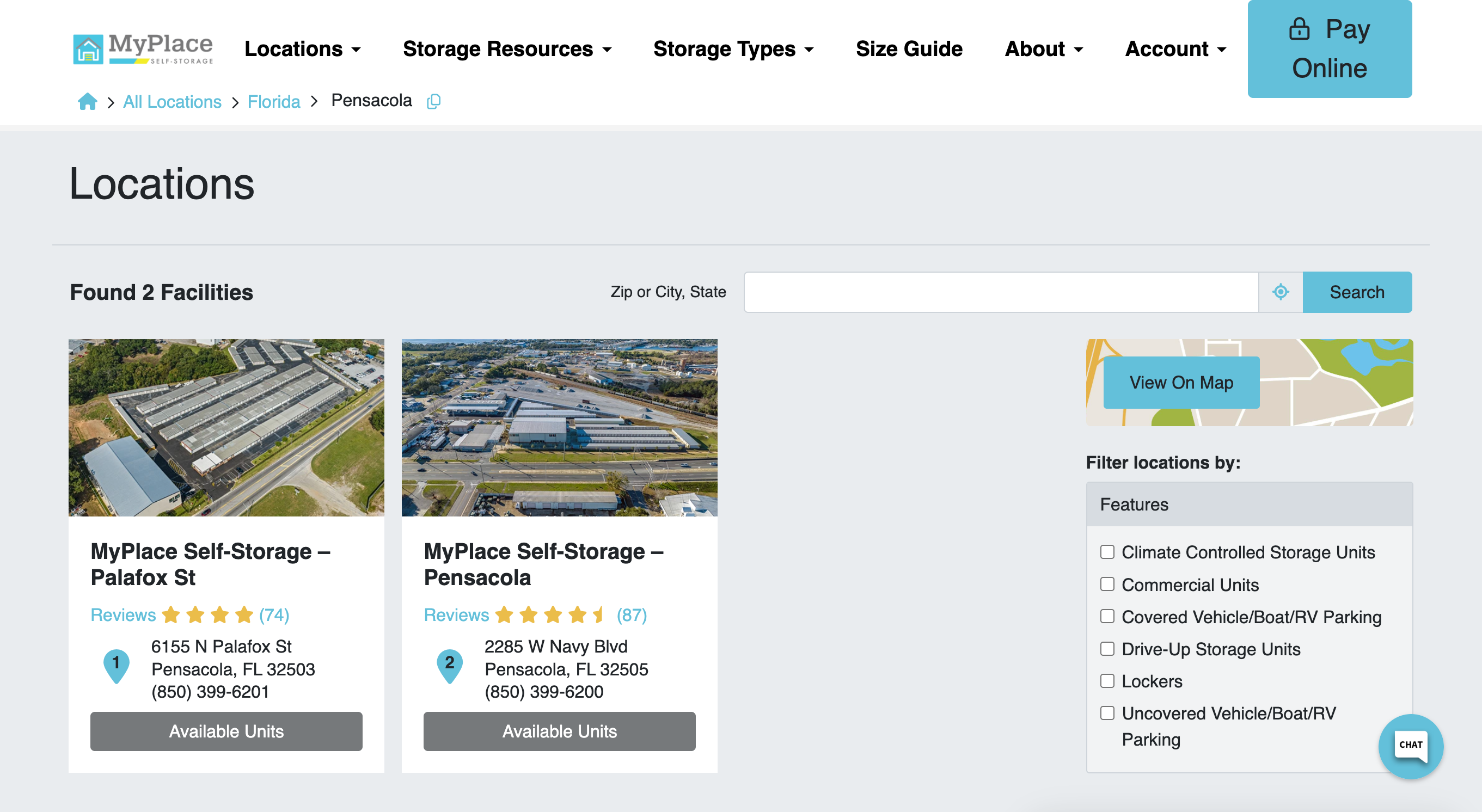 MyPlace Self Storage | Pensacola, FL
