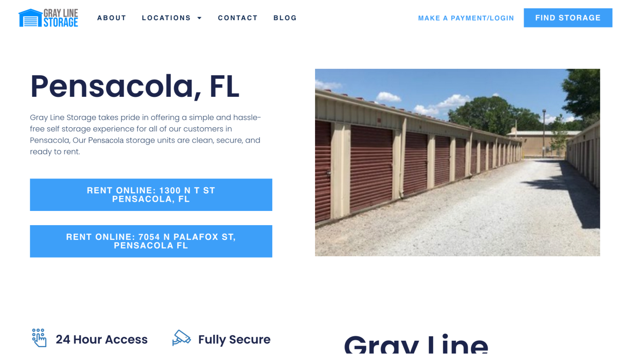 Gray Line Storage Pensacola, FL