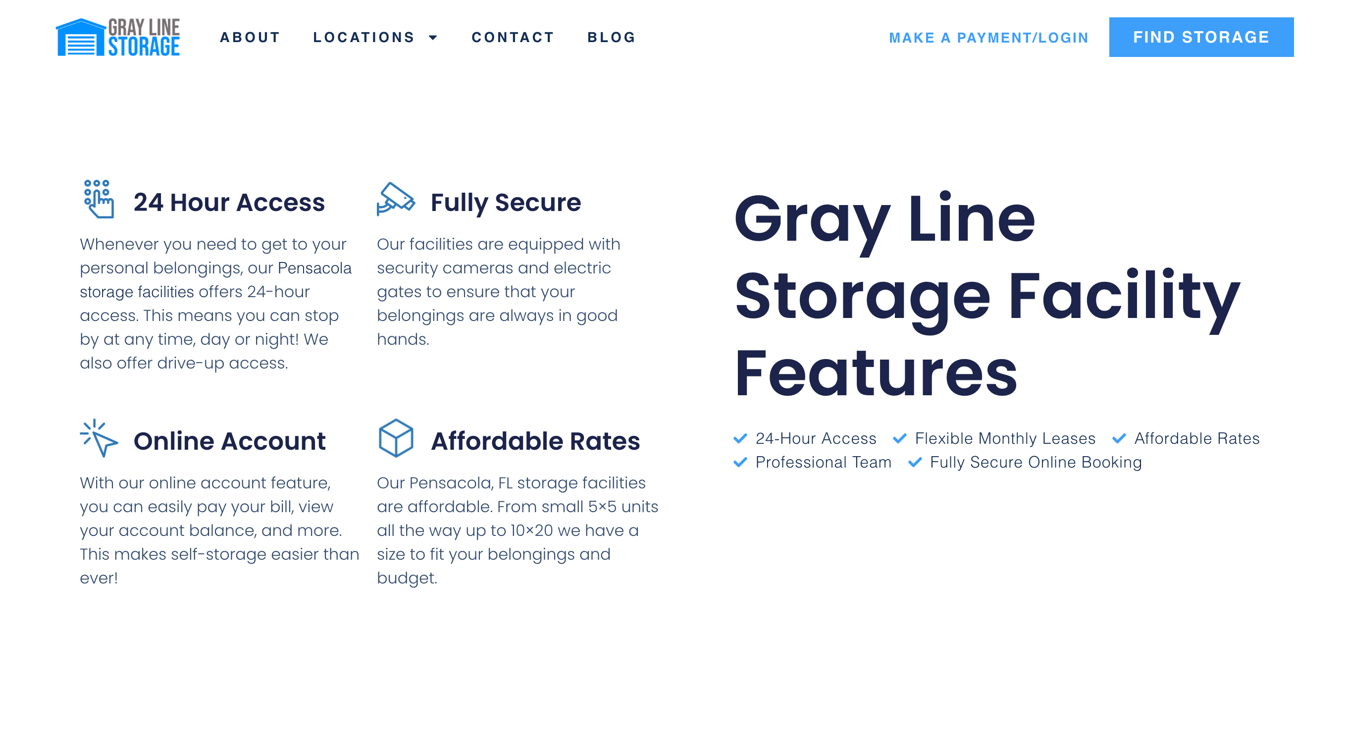 Gray Line Storage Pensacola, FL