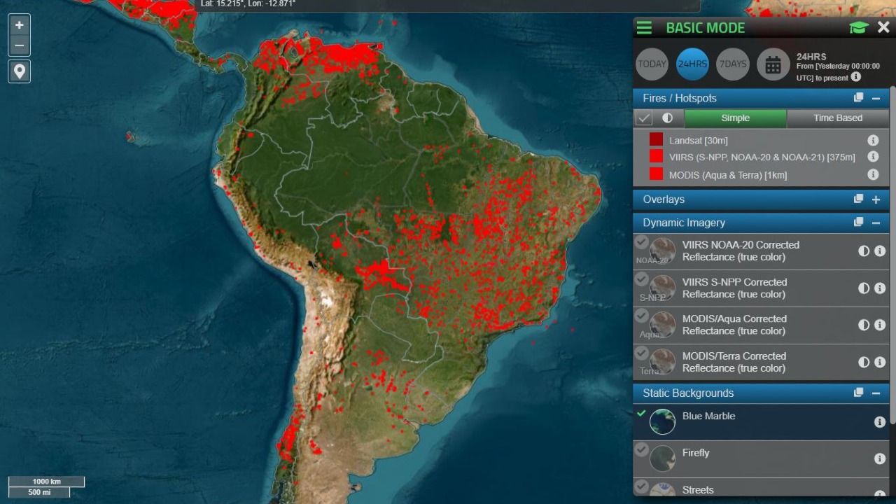 🔥 NASA Fire Map (FIRMS) — Real-Time Global Fire & Hotspot Tracker