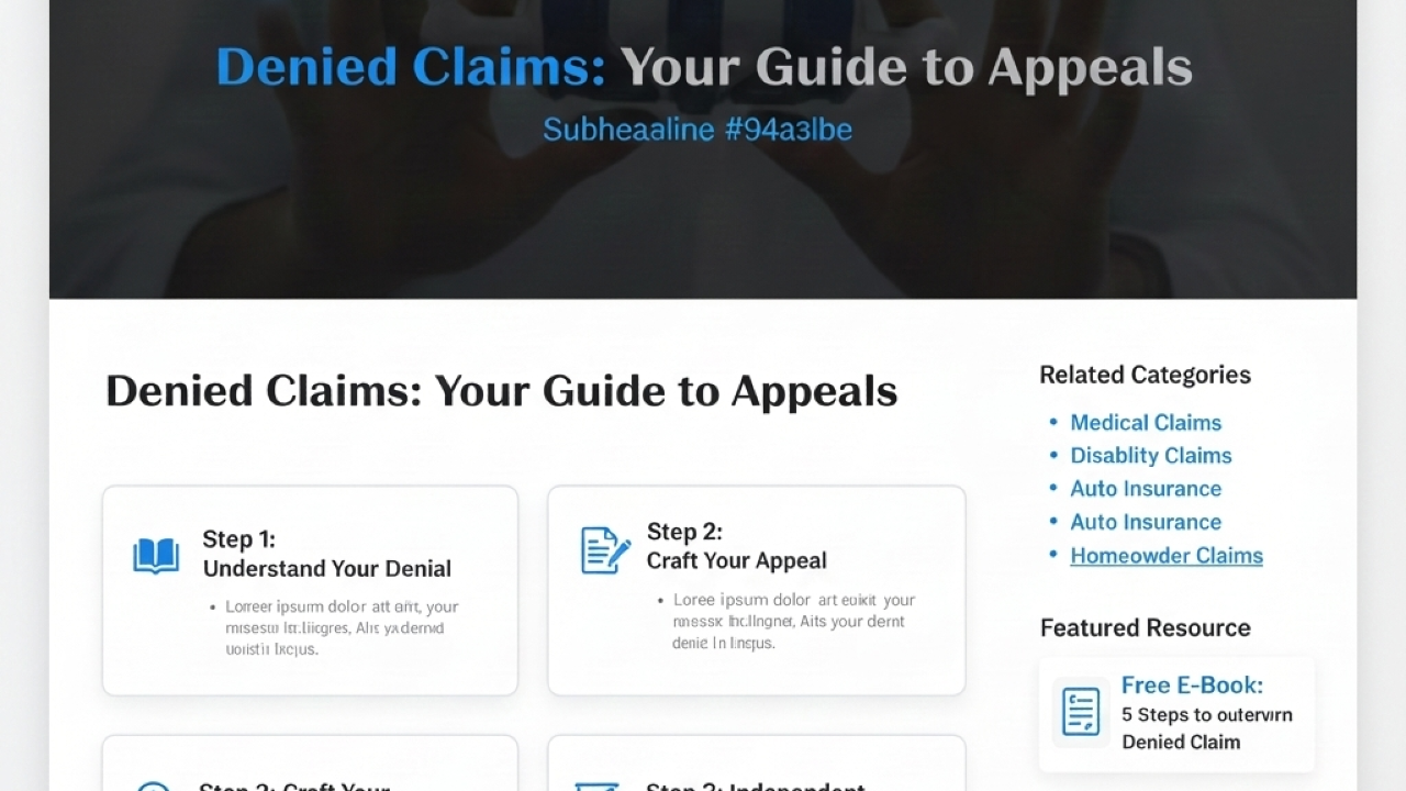 Denied Claims Templates & Guides