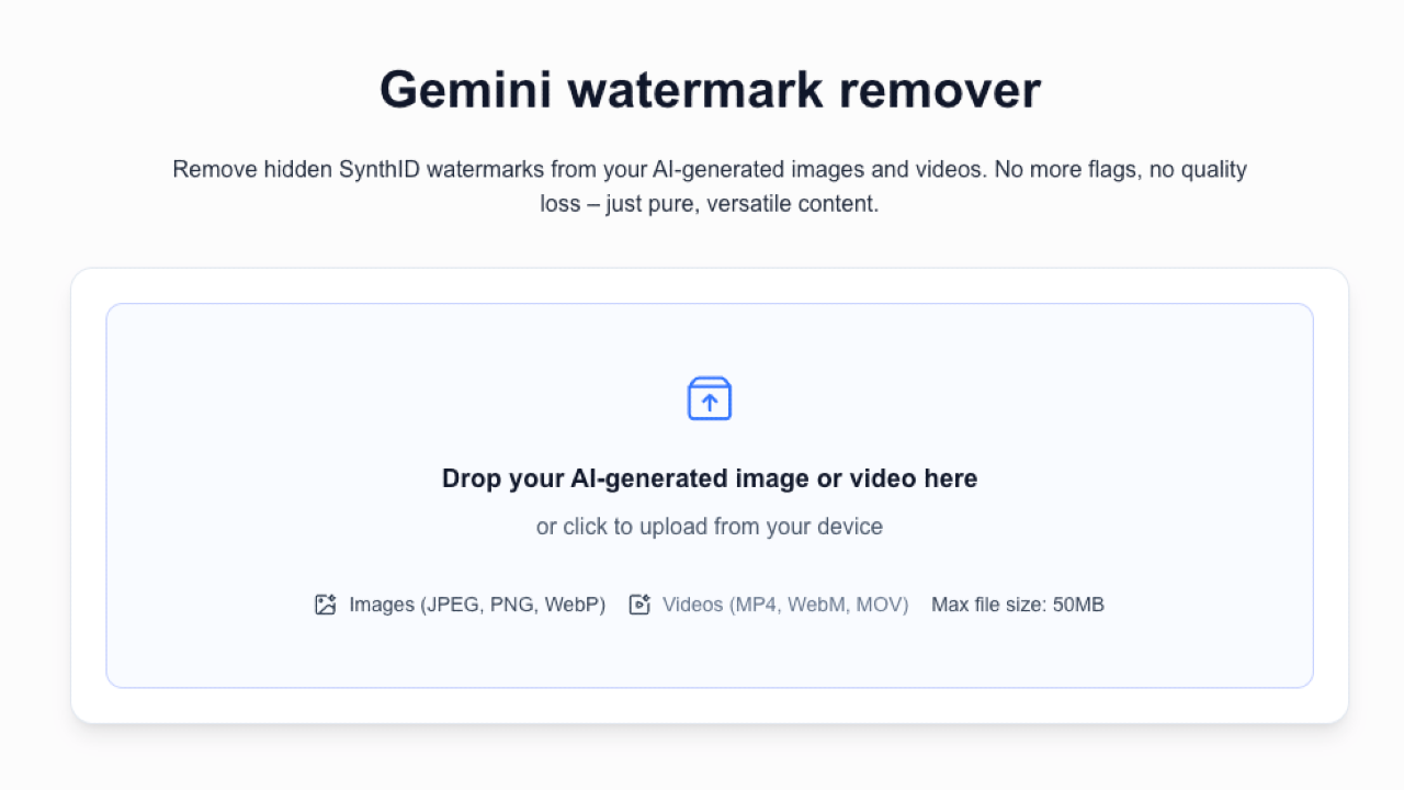 Gemini Watermark Remover