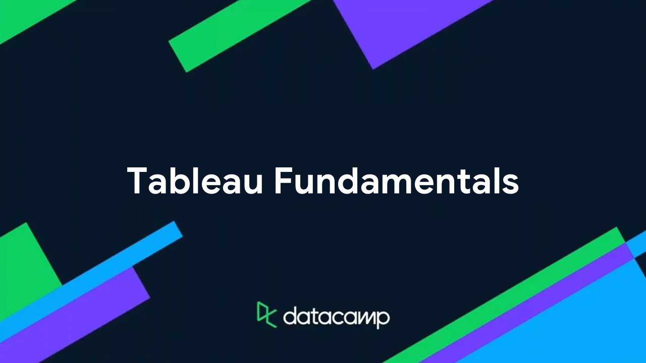 Tableau Fundamentals