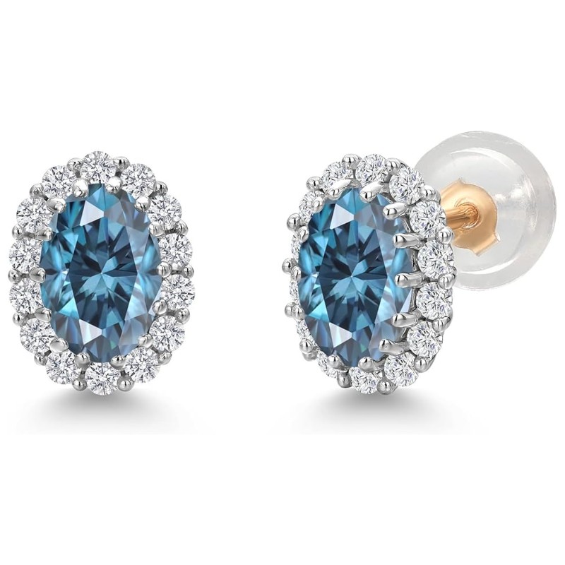 Personalized Birthstone Diamond Halo Studs