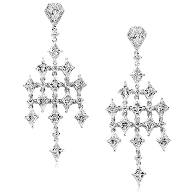 4 1/3 Carat Diamond Earrings White Gold