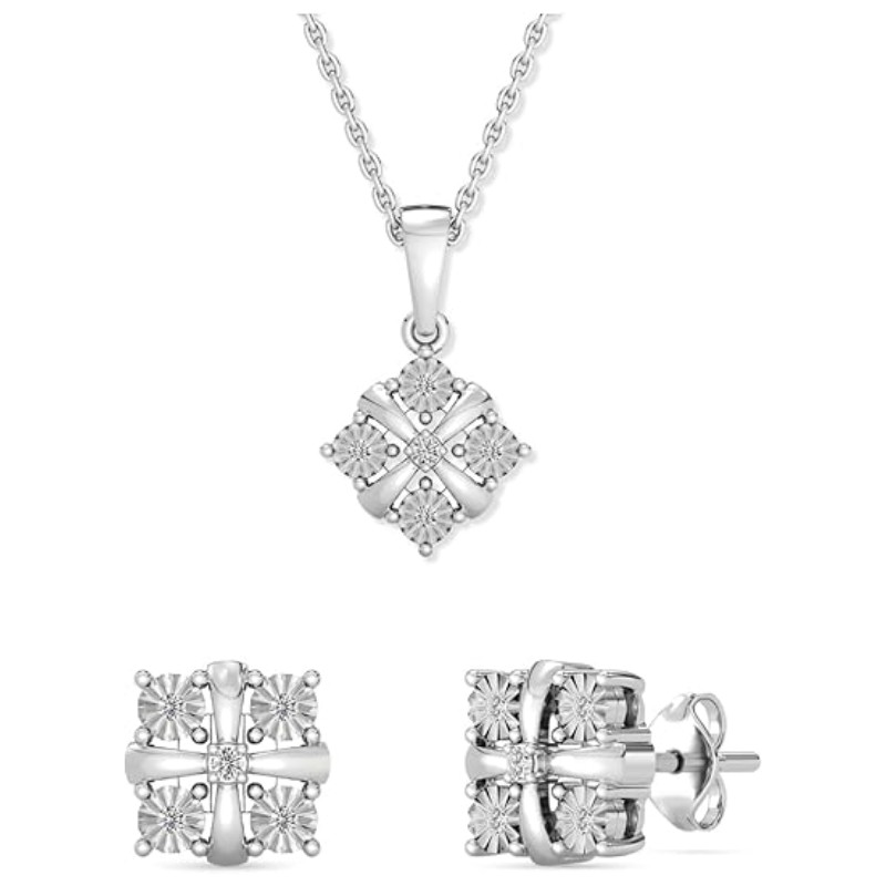 GILDED Lab-Grown Diamond Necklace and Earring Set