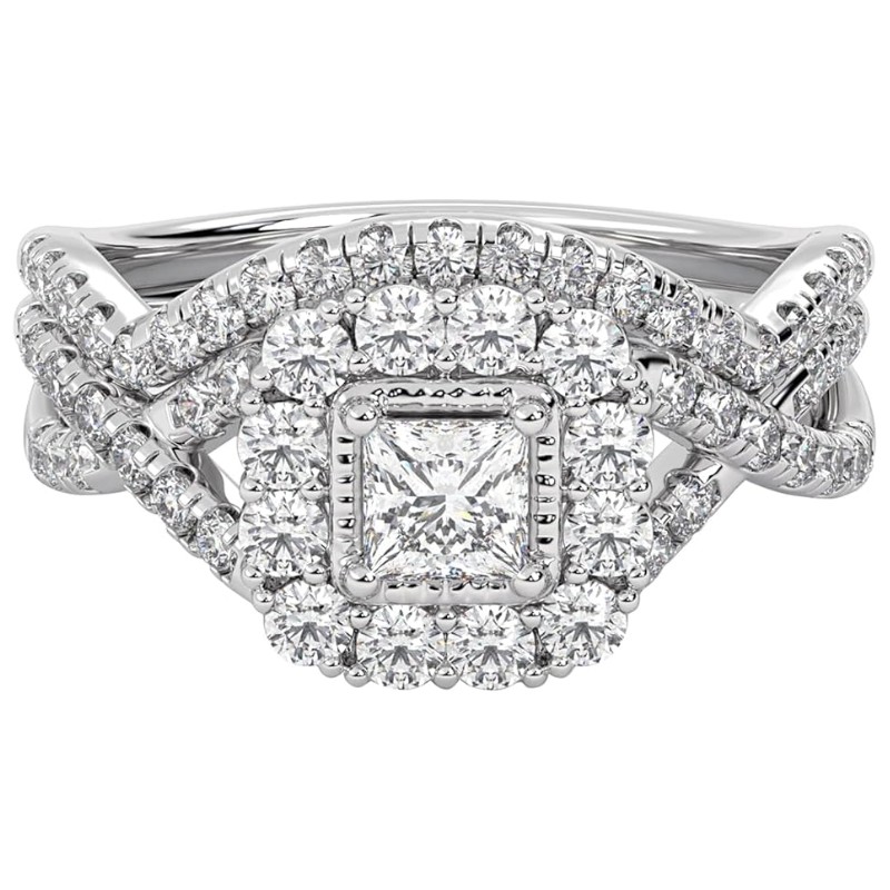 Twisted Infinity Lab Grown Diamond Bridal Set