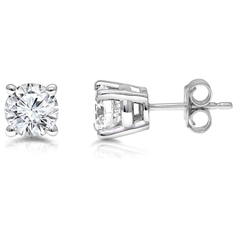 1.00 Carat Lab-Grown Diamond Stud Earrings