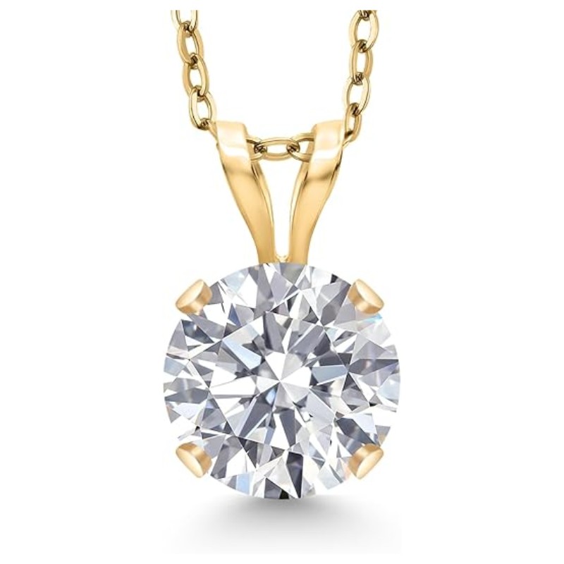 Lab Grown Diamond 14K Gold Pendant Necklace