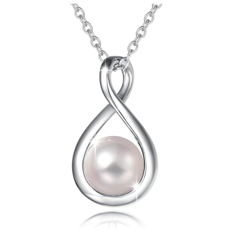 Dainty Infinity Birthstone Necklace for Women