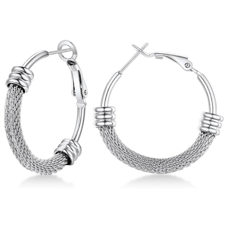 Lightweight Hoop Earrings for Women