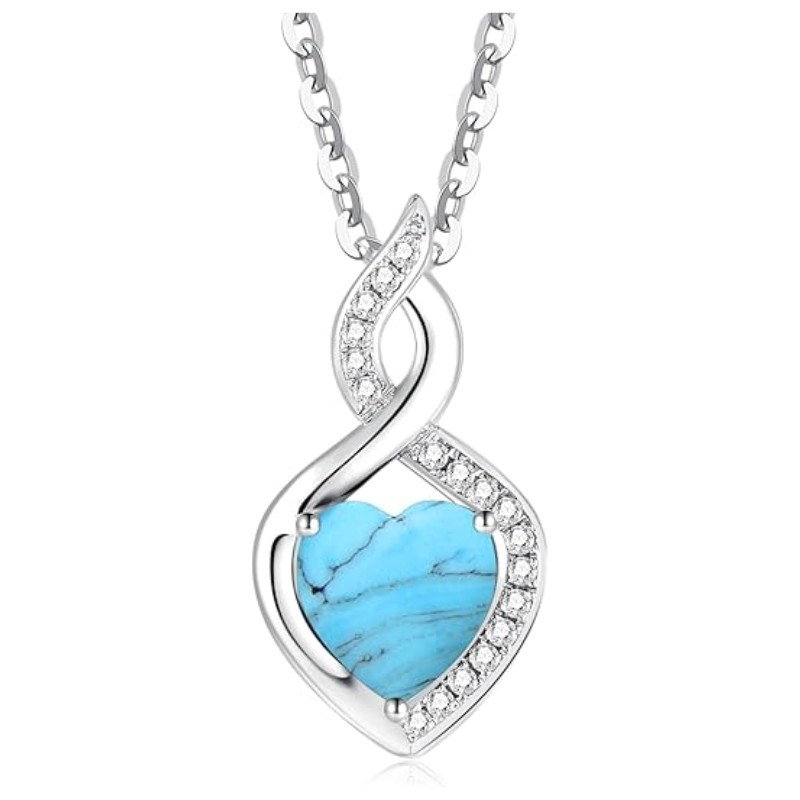 Heart Birthstone Necklace