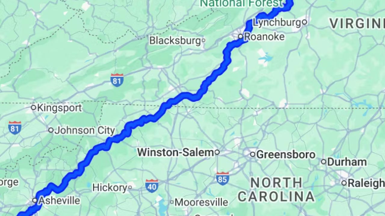 Blue Ridge Parkway Motorcycle Ride (3-Day Touring Route) 