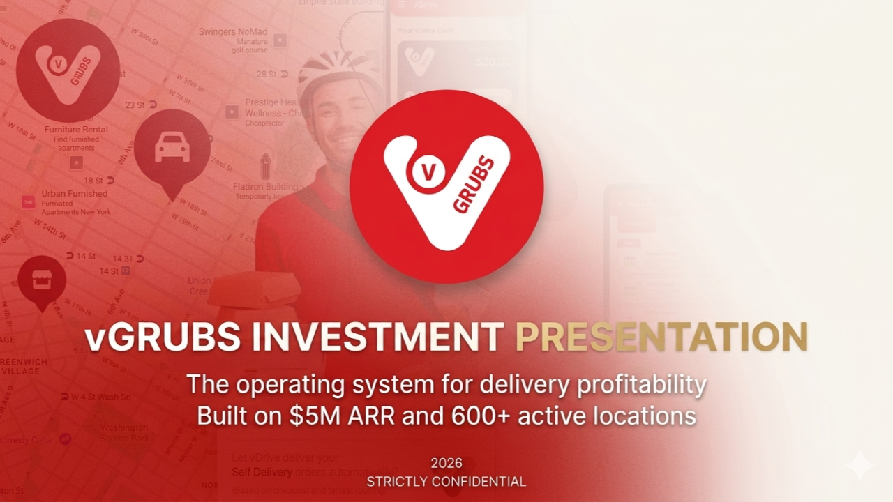 vGrubs | Restaurant Delivery Operating System | $5M Growth Round