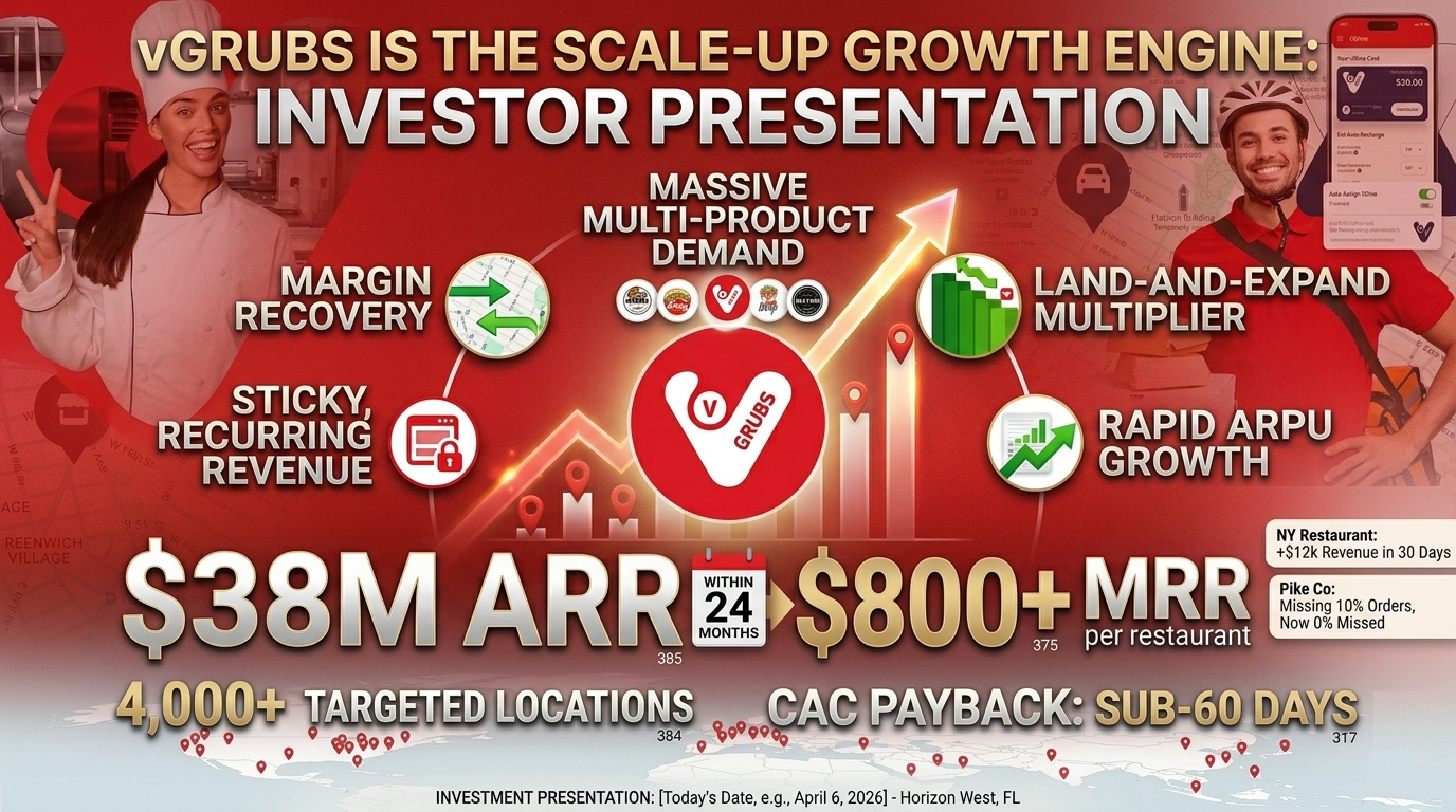 vGrubs | Restaurant Delivery Operating System | $5M Growth Round