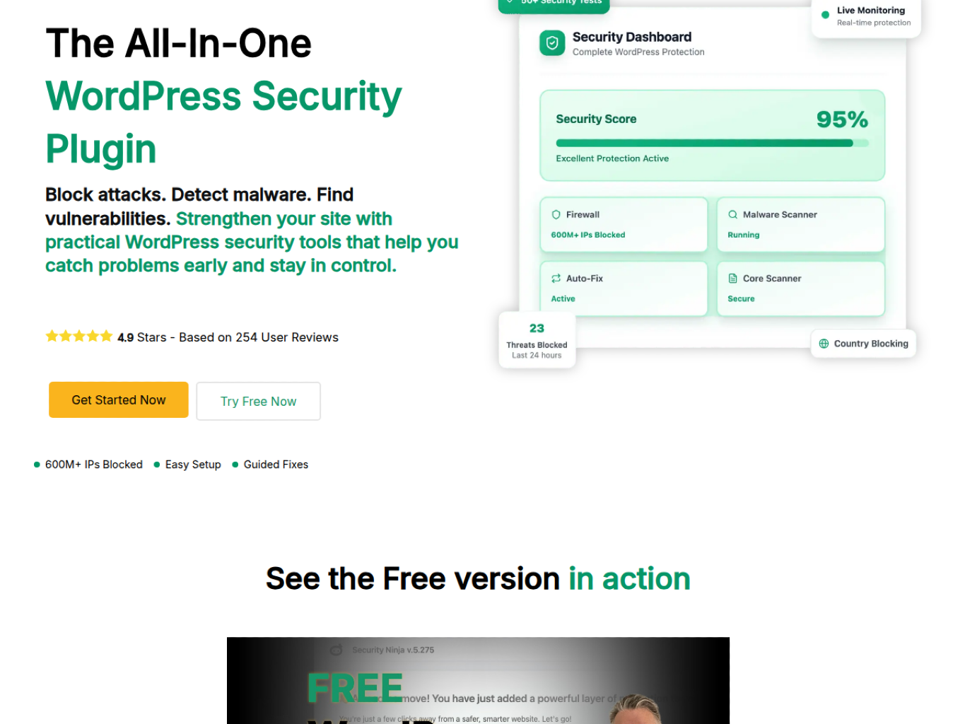WP Security Ninja: WordPress Firewall & Security