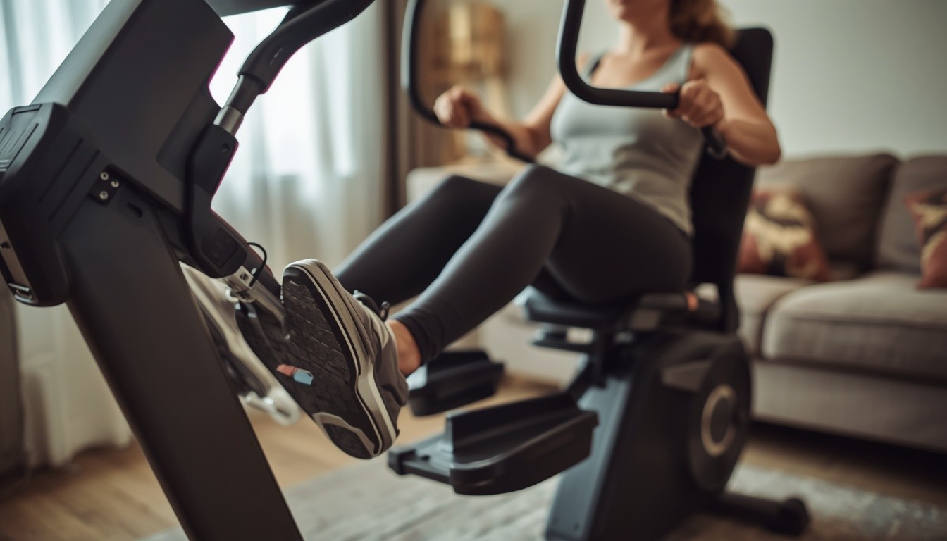 Sunny Health & Fitness Performance Smart Magnetic Recumbent Elliptical Cross Trainer – Quiet Full‑Body Cardio for Small Homes | QuietFit Lab
