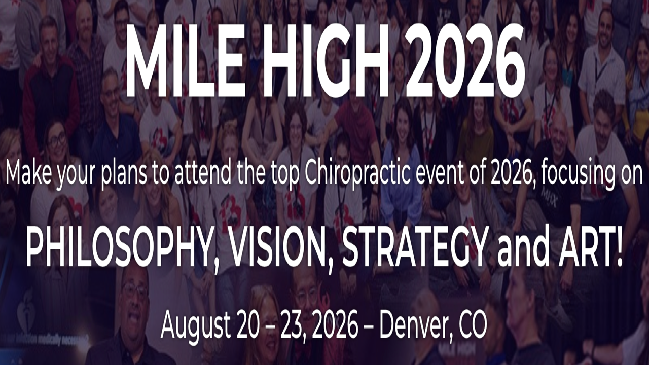 Mile High Chiro 2026 | Aug 20-23, 2026 - Northglenn, CO