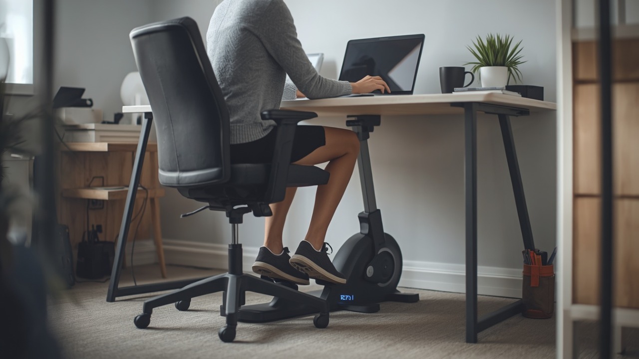 Cubii JR1 Under‑Desk Elliptical – Quiet Seated Elliptical for Small Spaces