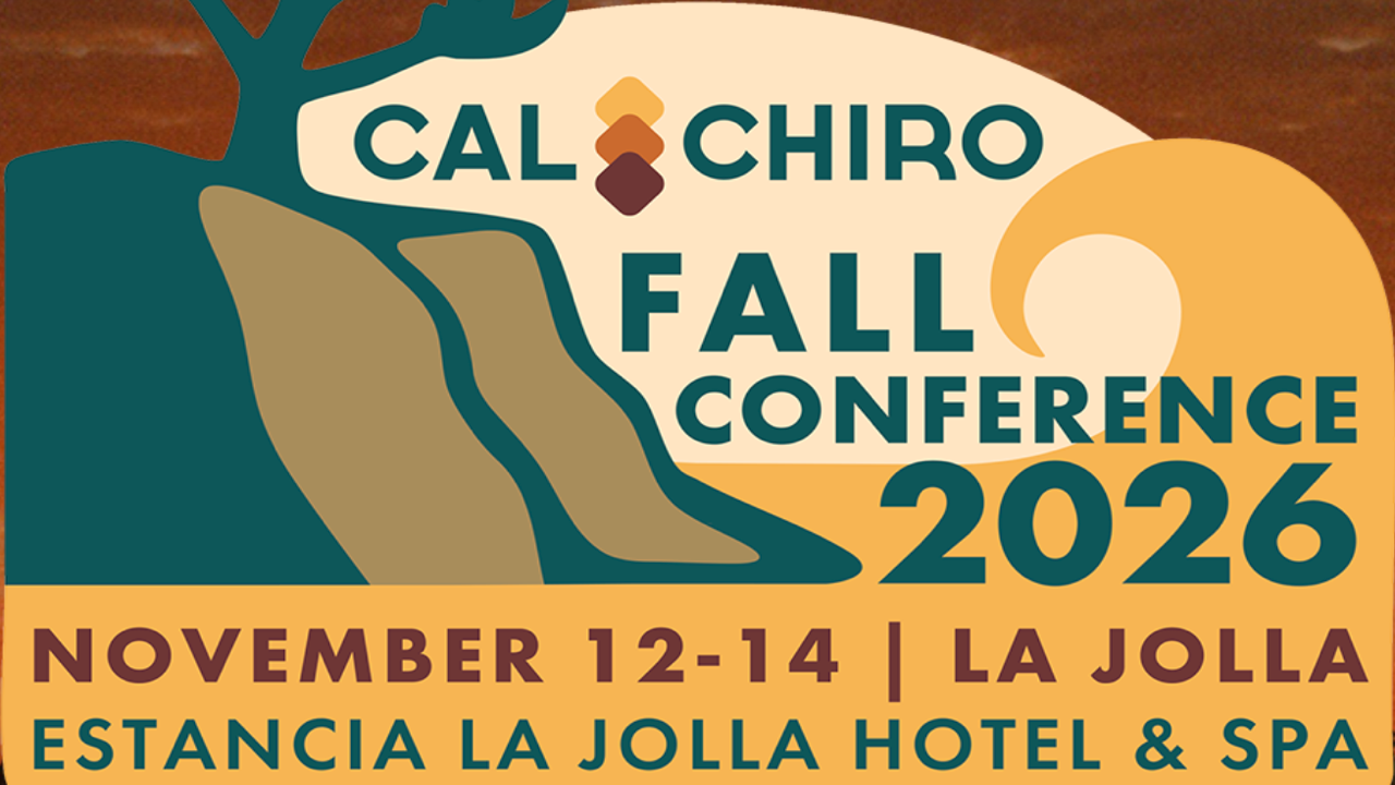 CalChiro Fall Conference 2026 (FC26) | Nov 12-14, 2026 - La Jolla, CA/Virtual