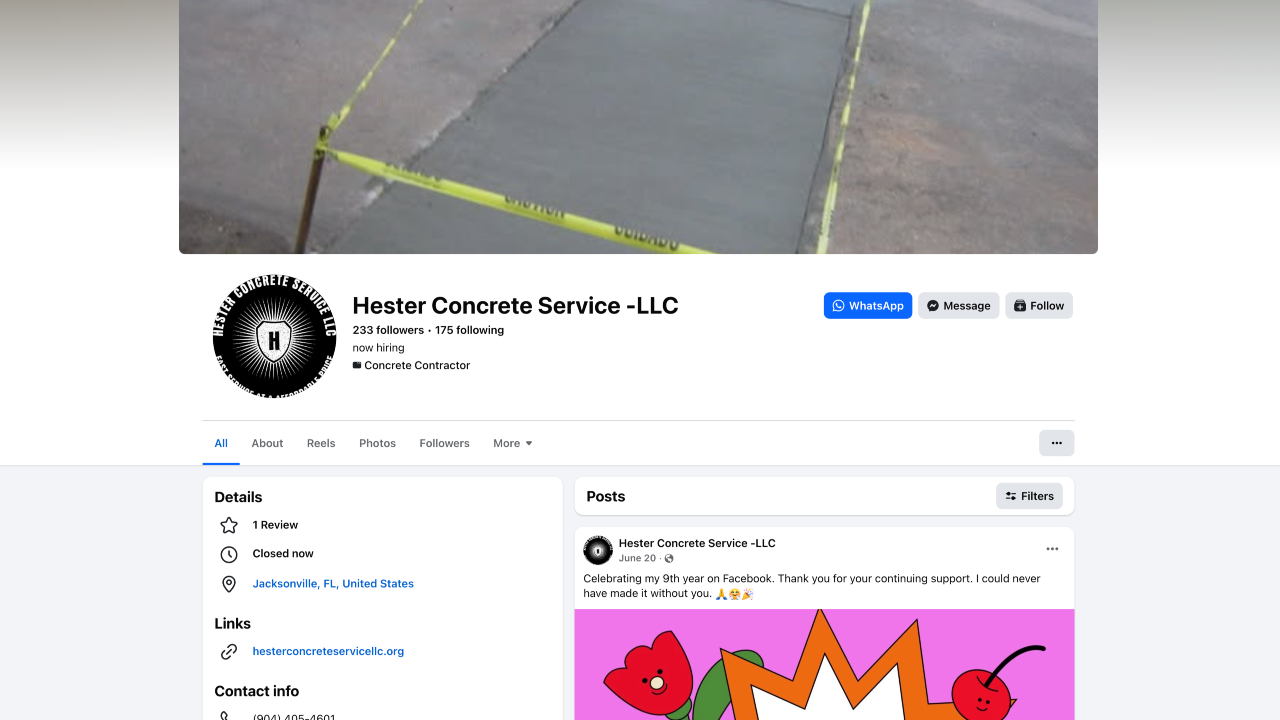 Hester Concrete Service professional concrete services