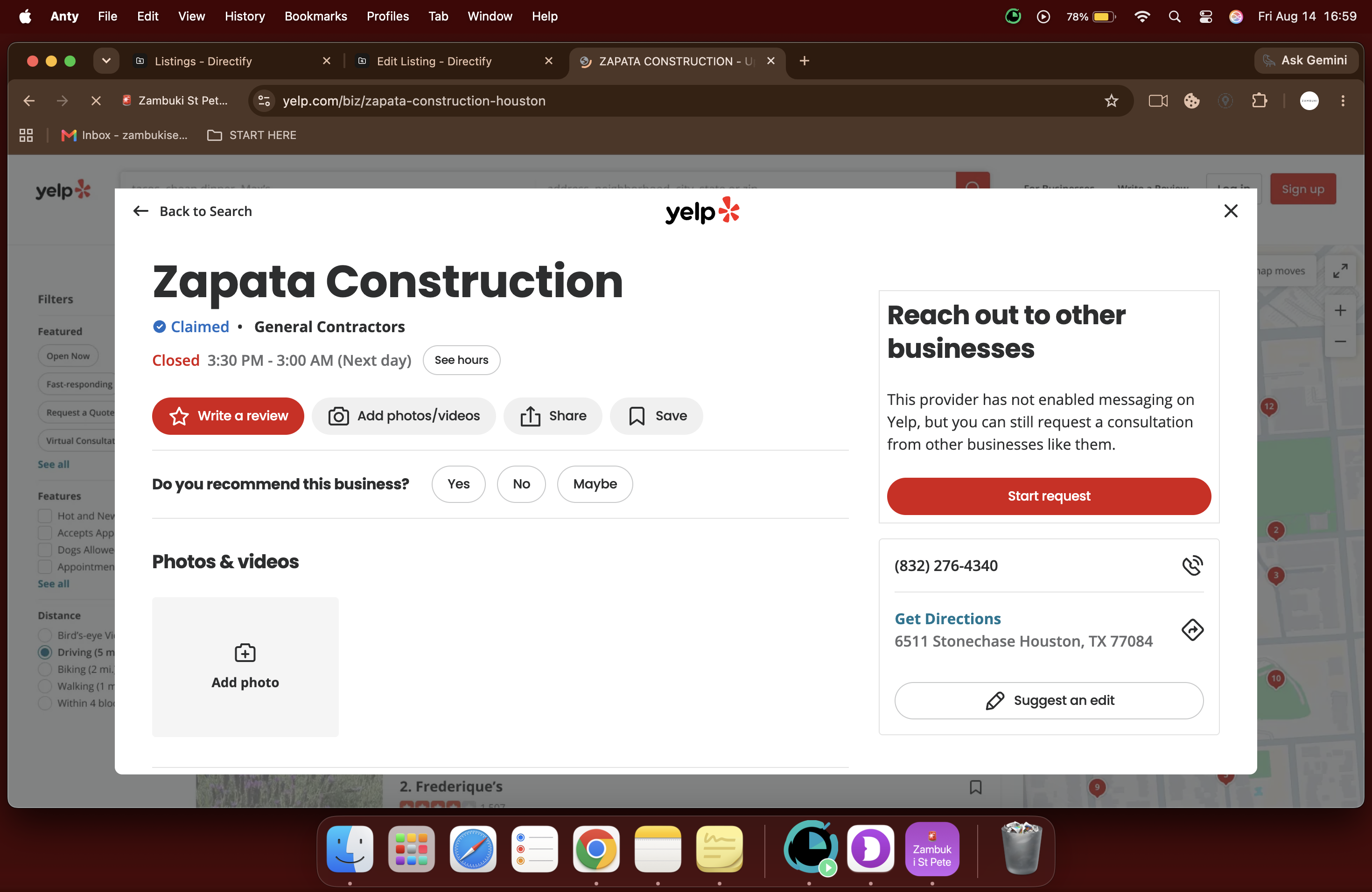 Zapata Construction