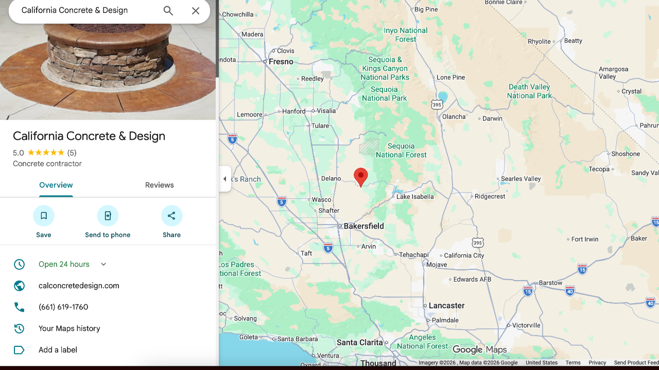 California Concrete & Design professional concrete services
