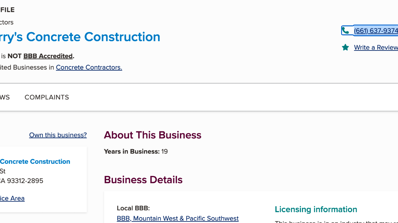 Ryan Berrys Concrete Construction professional concrete services