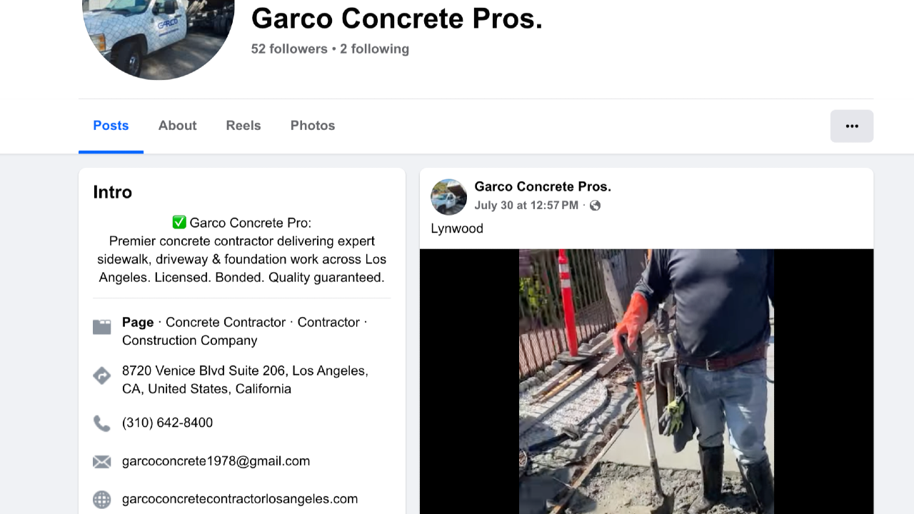 Garco Concrete Pro professional concrete services