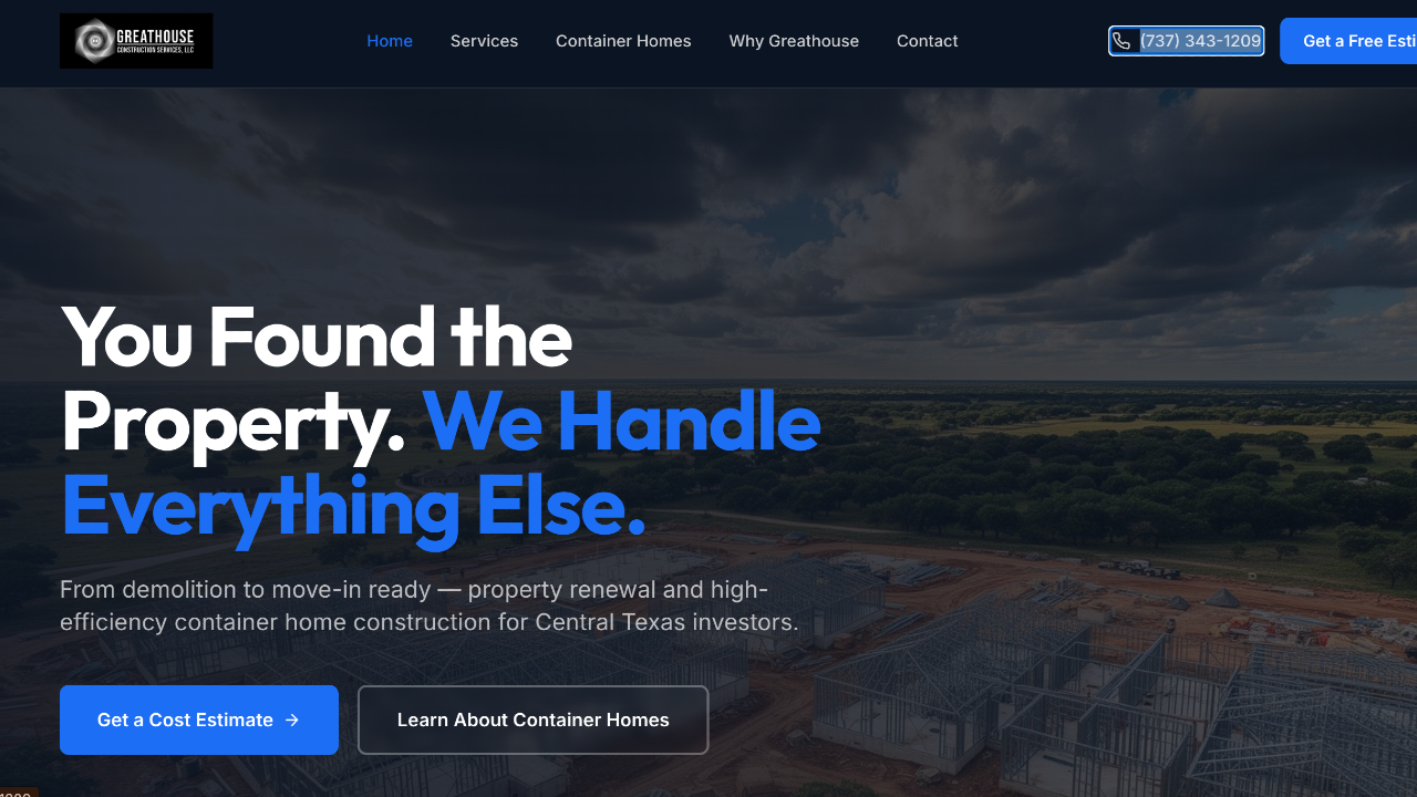 Greathouse Construction Services professional construction services