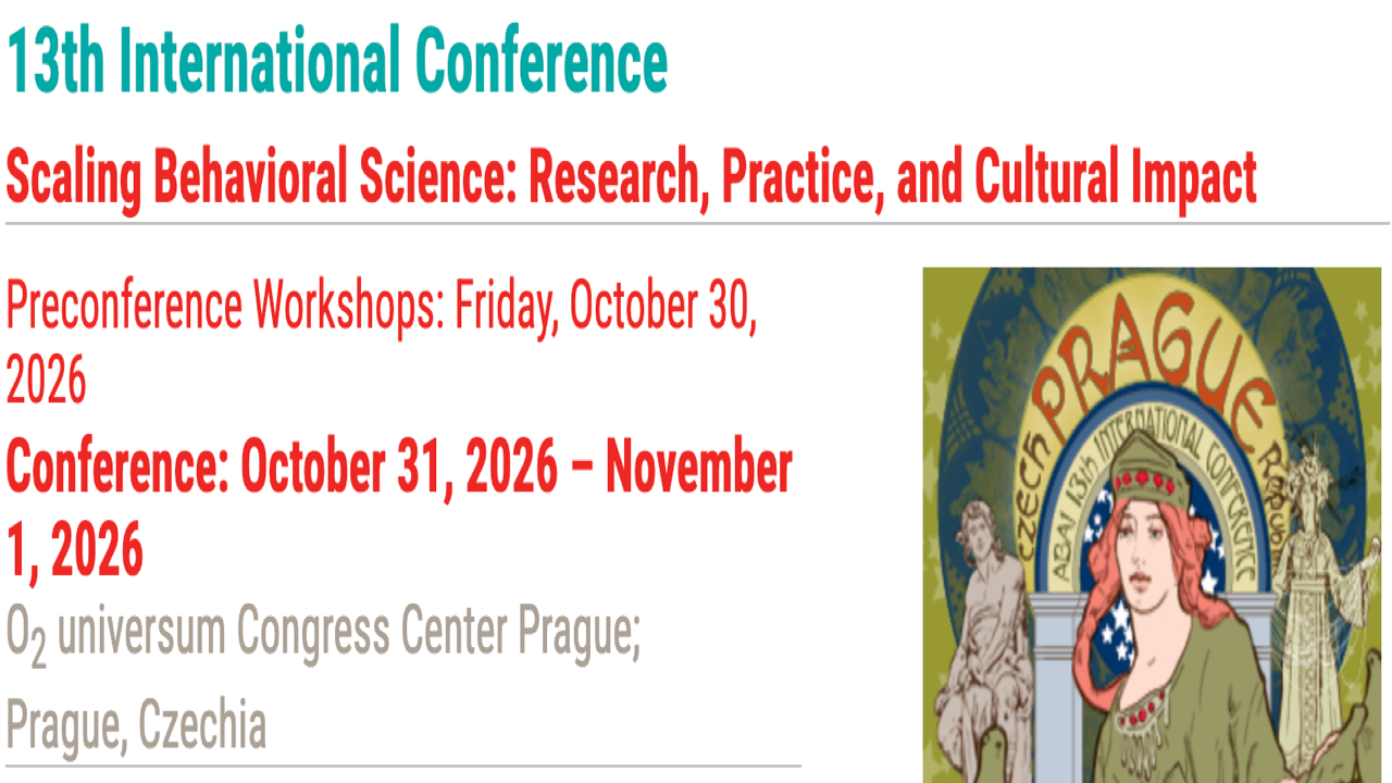 ABAI 13th International Conference | Oct 31-Nov 1, 2026 - Prague, Czechia