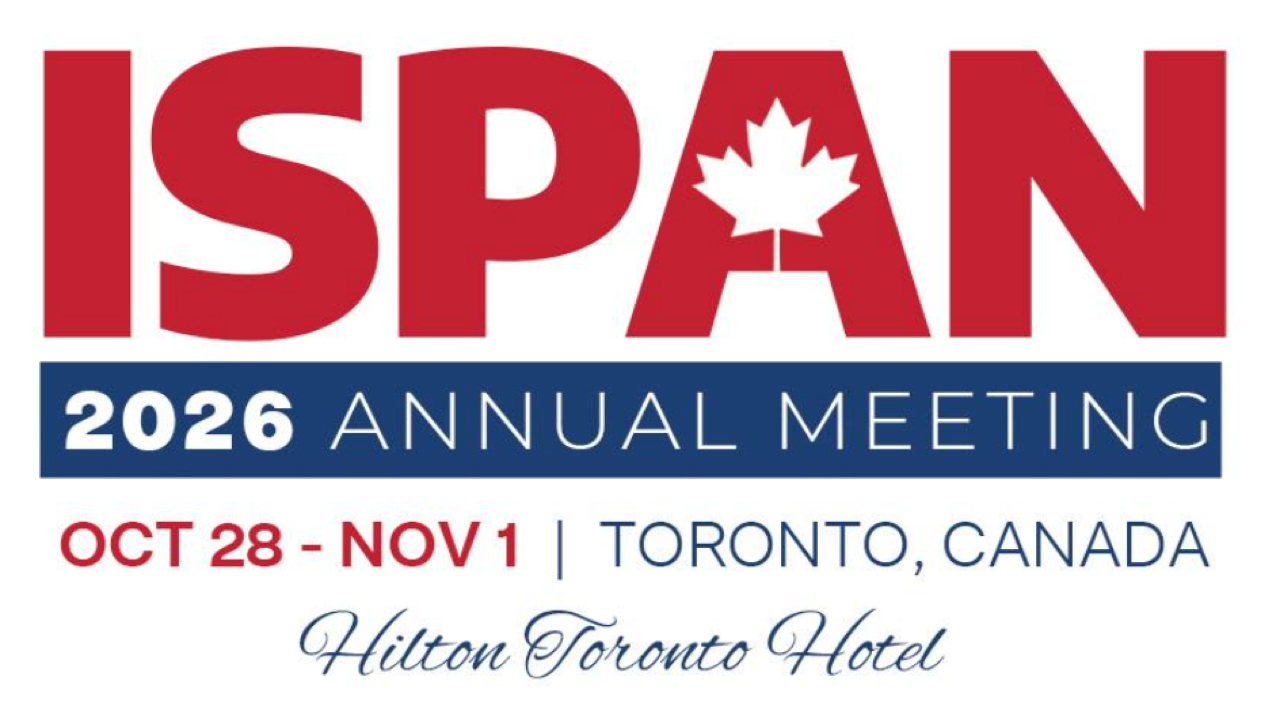 ISPAN 2026 Annual Meeting | Oct 28-Nov 1, 2026 - Toronto, ON