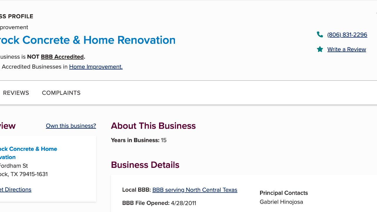 Caprock Concrete & Home Renovations